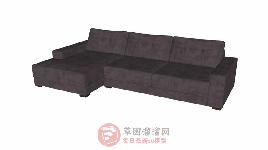 L形沙发家具SU模型