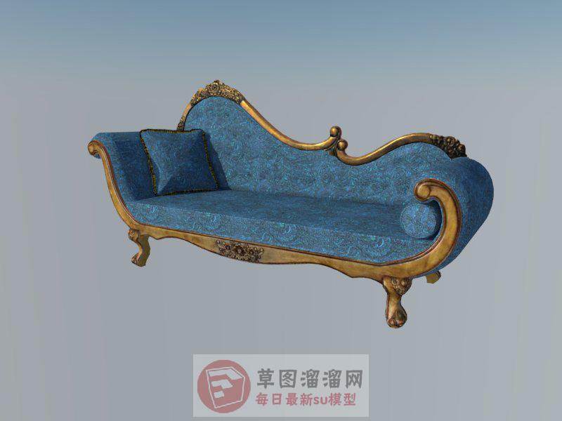 欧式贵妃沙发SU模型
