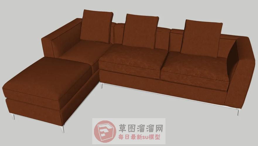 L型沙发家具SU模型