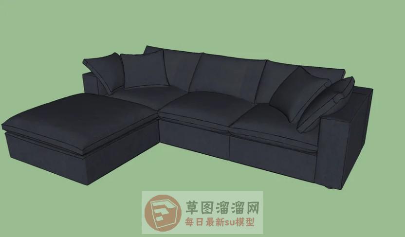 L形沙发SU模型