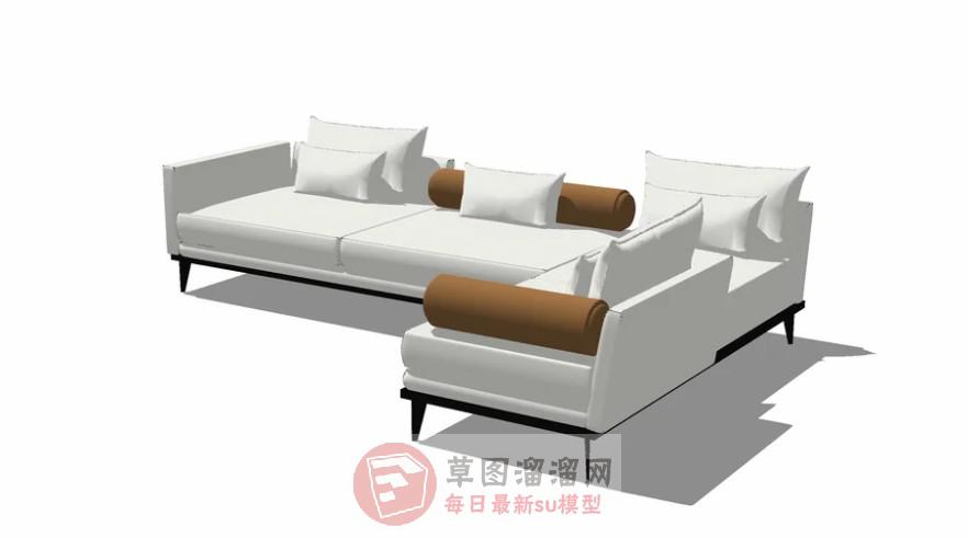 L型沙发家具SU模型