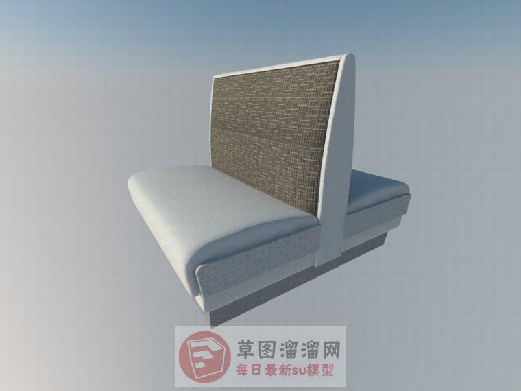 卡座SU模型