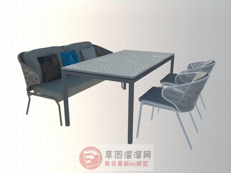 沙发座椅室内SU模型