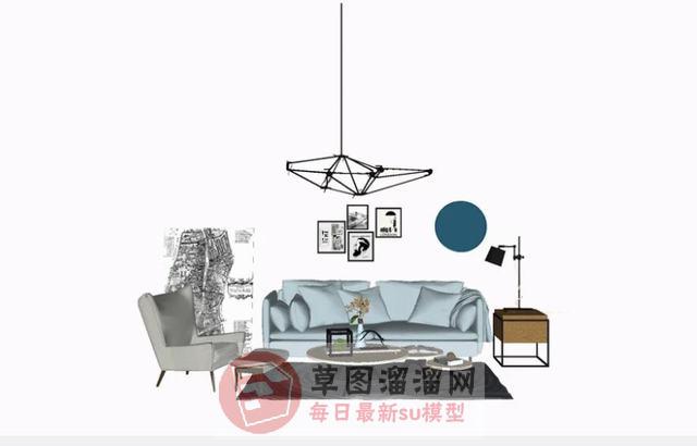 沙发家具SU模型