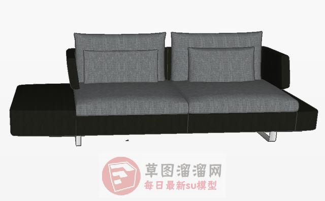 沙发双人座SU模型