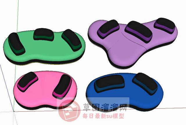 儿童沙发SU模型