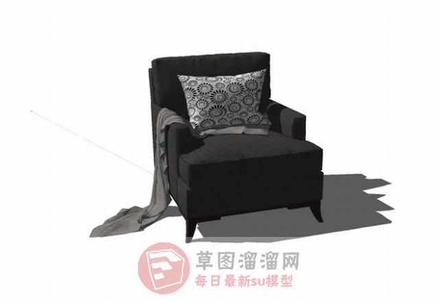 扶手椅沙发家具SU模型