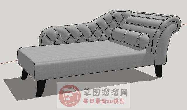 贵妃沙发家具SU模型