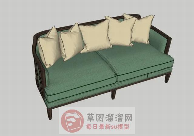 中式沙发家具SU模型