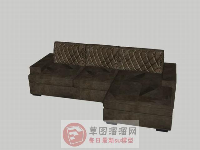 沙发家具L型SU模型