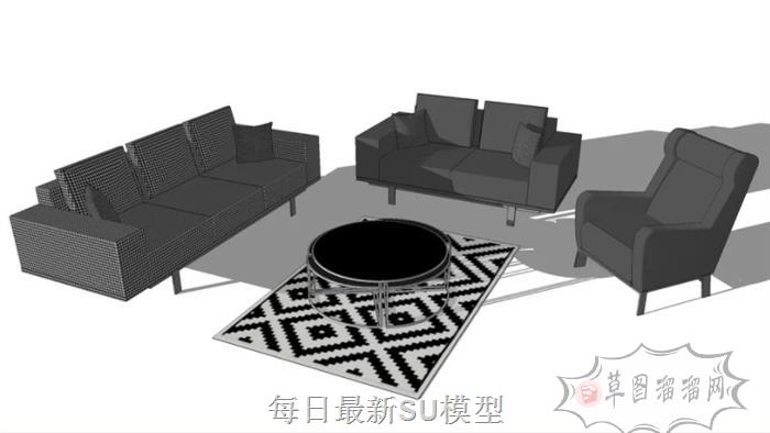 沙发SU模型