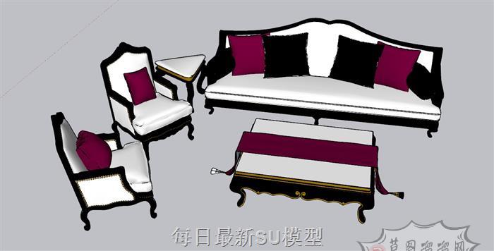 沙发SU模型