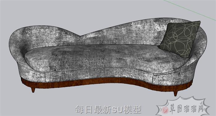 布艺沙发SU模型