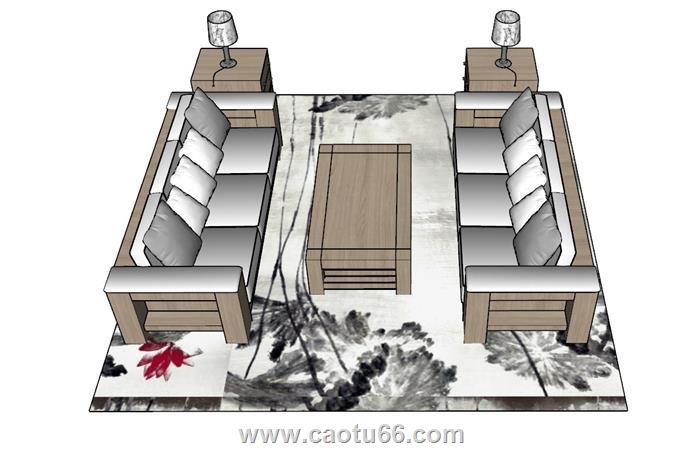 沙发SU模型