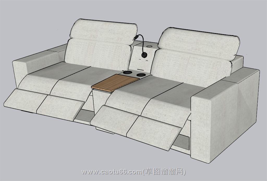 多功能沙发SU模型