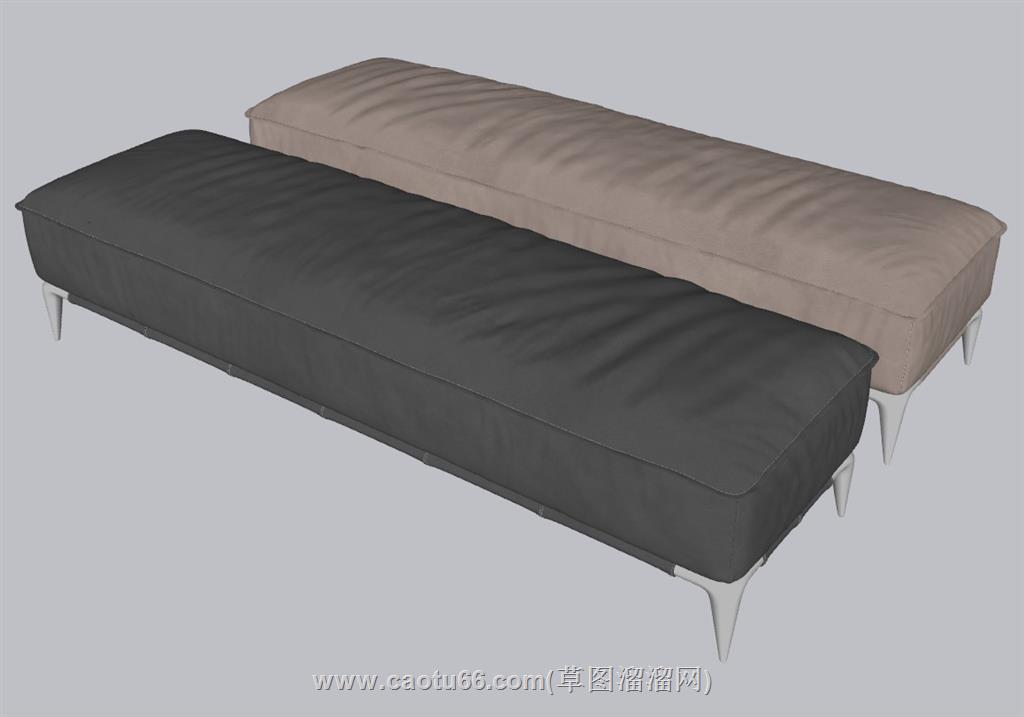 沙发凳换鞋凳SU模型