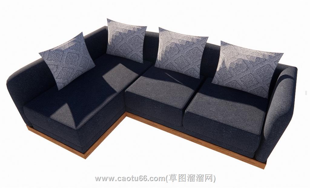 L形沙发SU模型