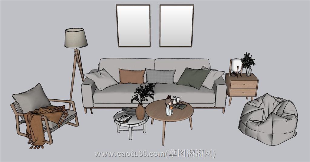 沙发SU模型