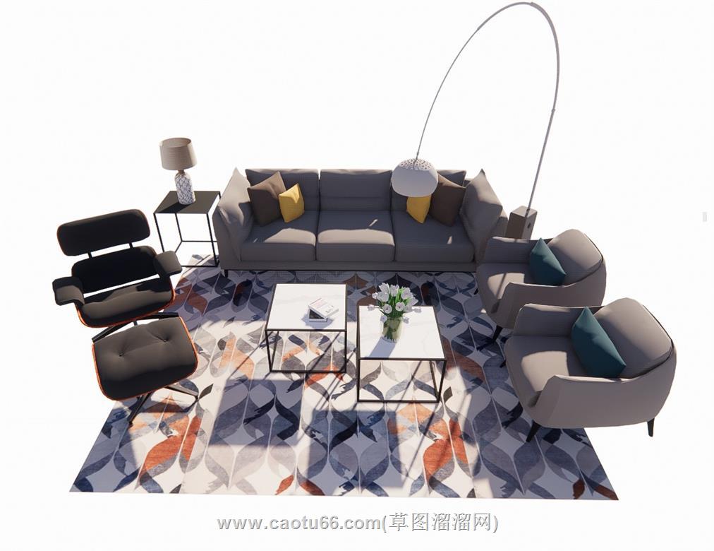 沙发SU模型