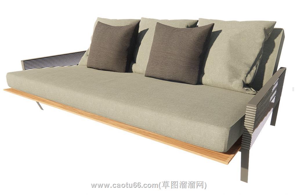 两人座沙发SU模型