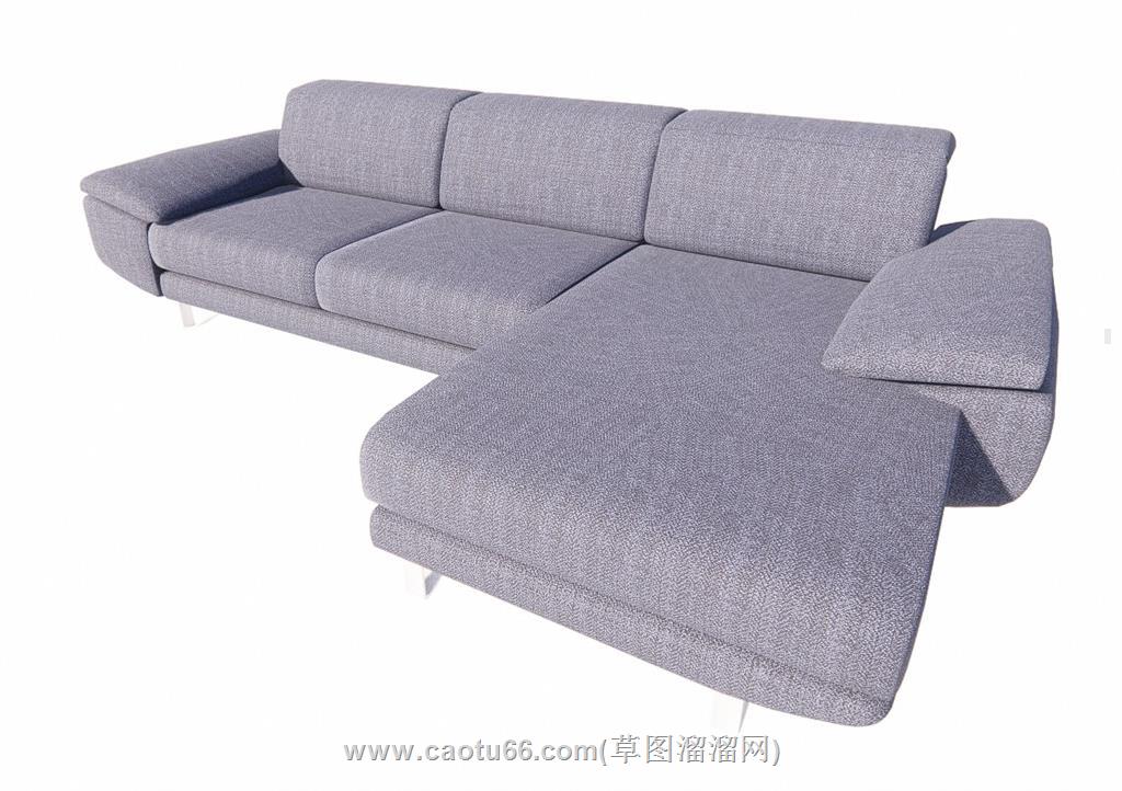 L型沙发SU模型