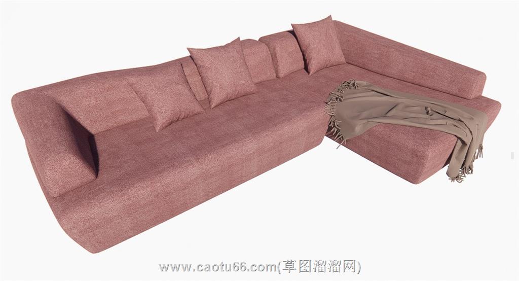 L形沙发SU模型