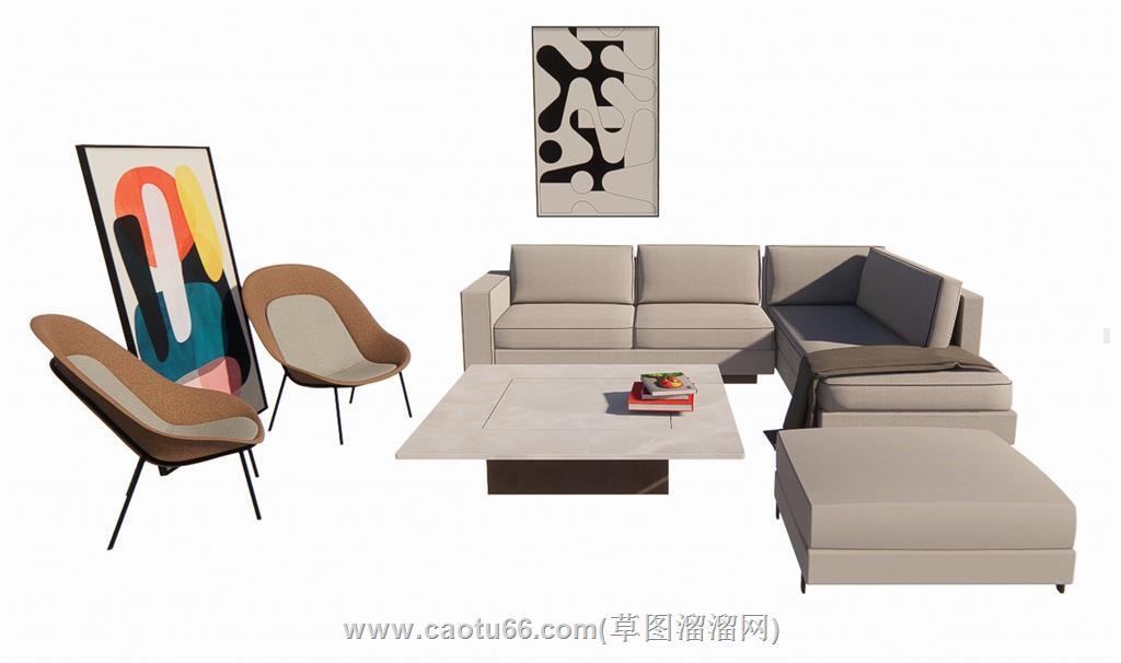 沙发SU模型