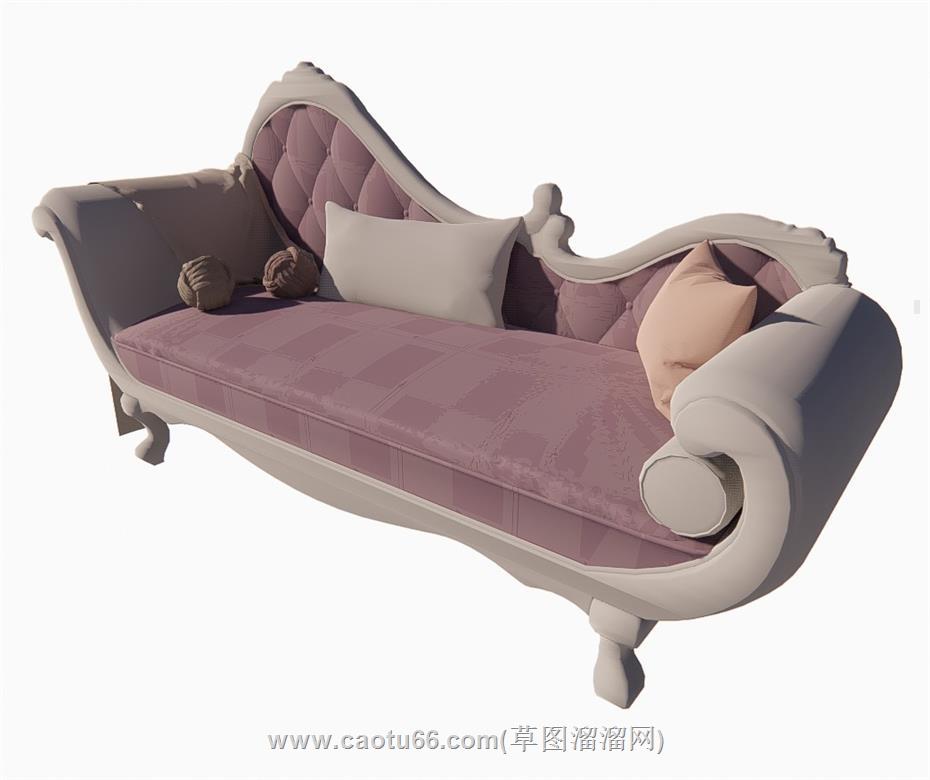 贵妃沙发SU模型