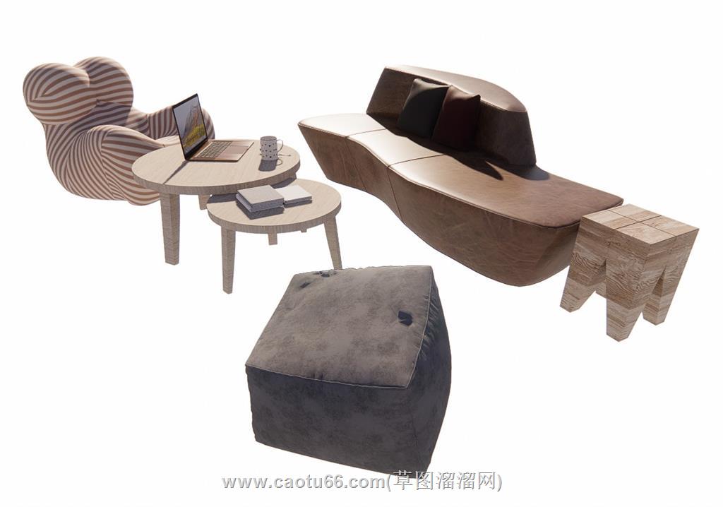工装沙发SU模型