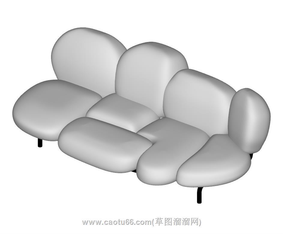 异形沙发SU模型
