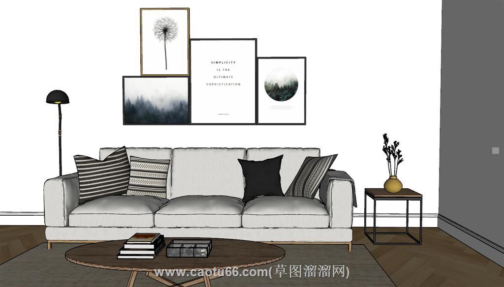 沙发SU模型