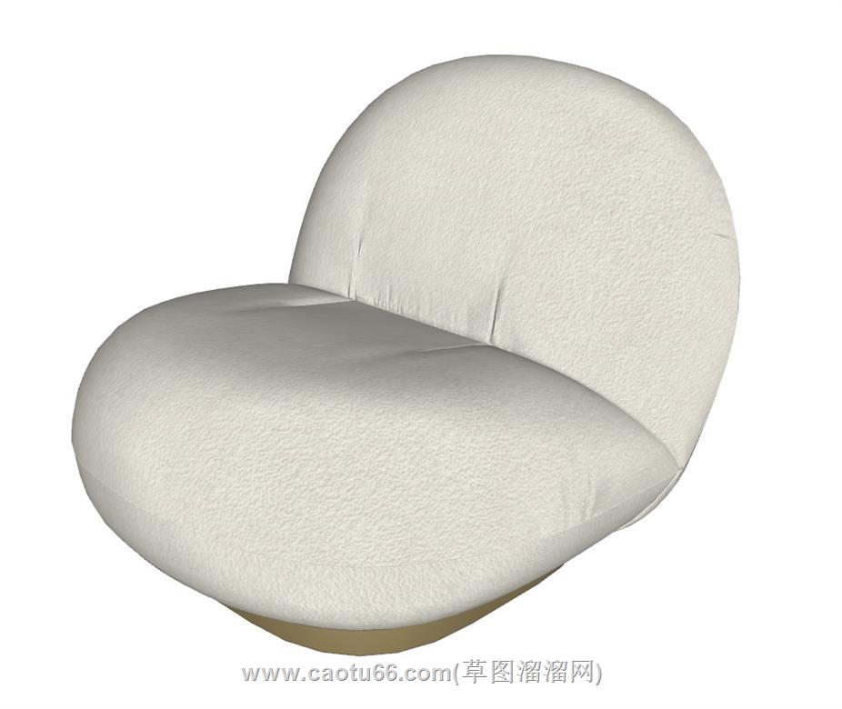 单人沙发SU模型