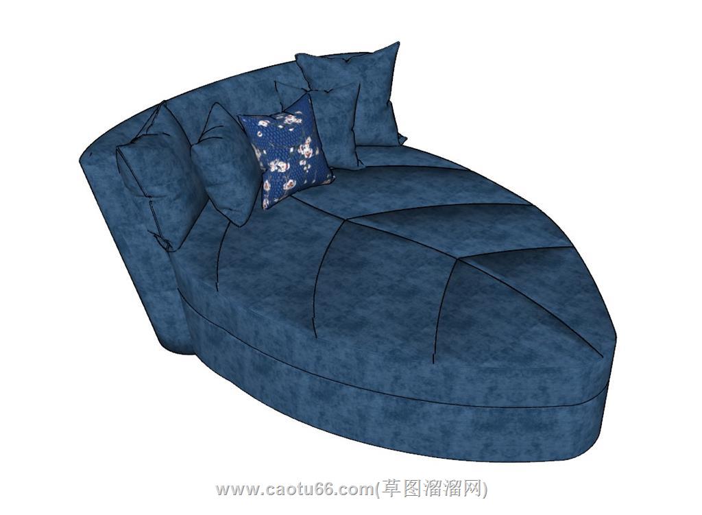 树叶沙发SU模型