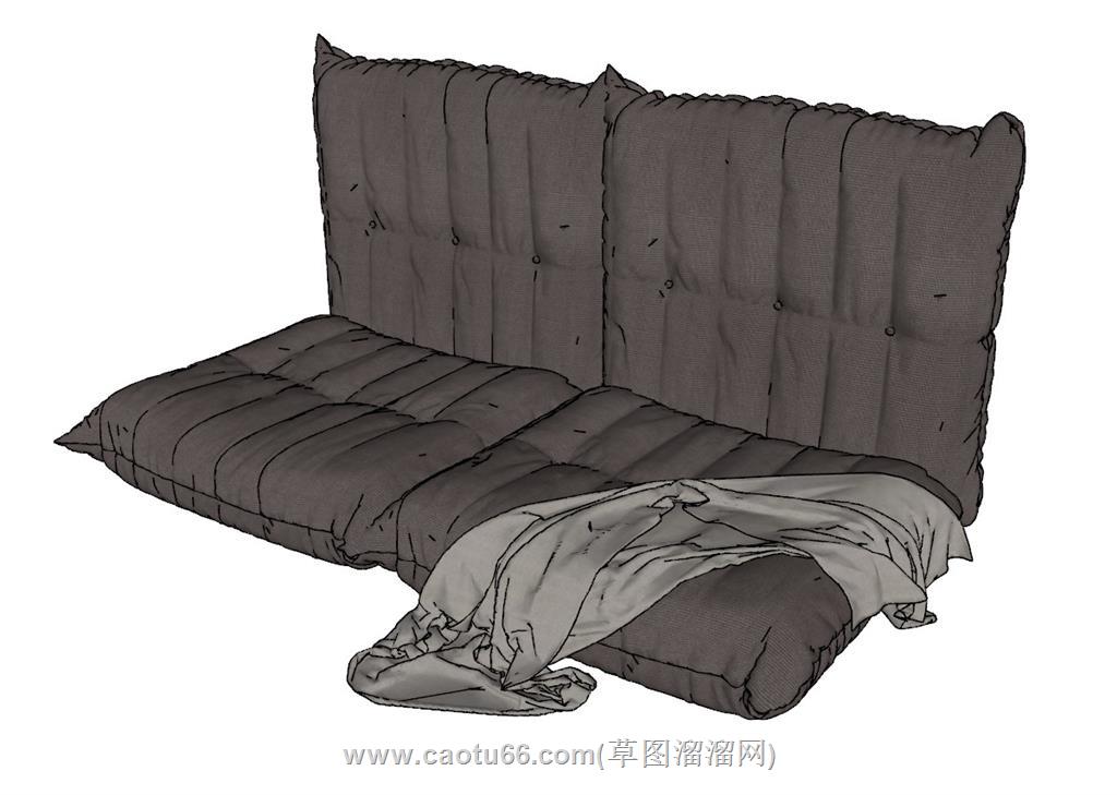 懒人沙发SU模型