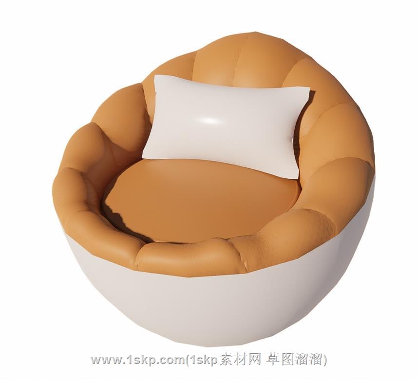单人沙发椅SU模型