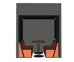 卡座SU模型 免费sketchup模型下载
