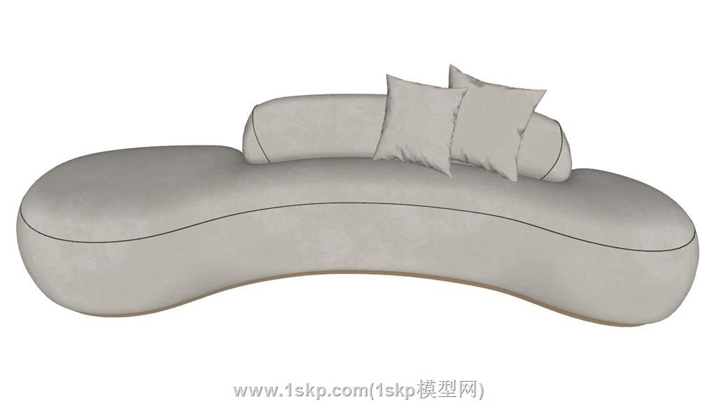 弧形沙发SU模型