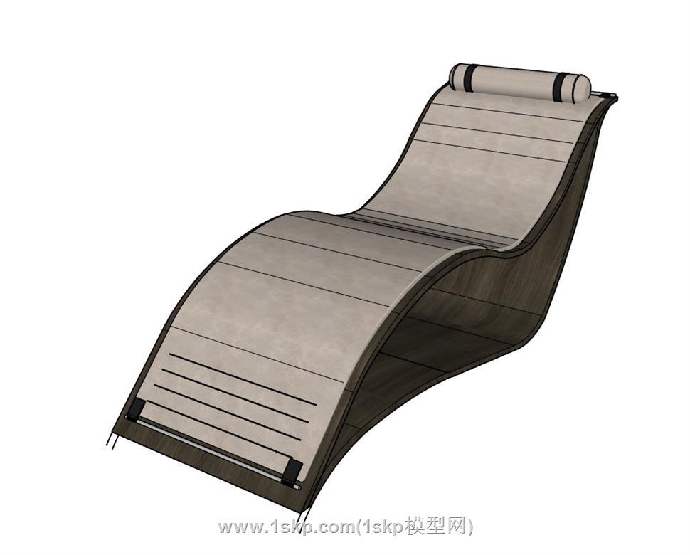 躺椅太阳椅SU模型
