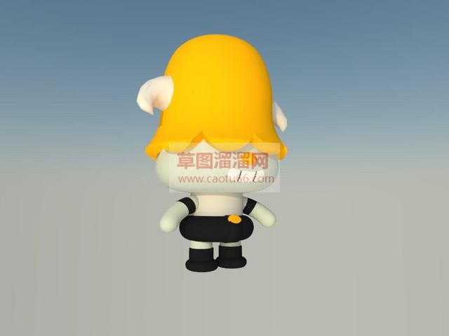 卡通娃娃玩偶SU模型