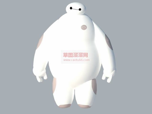 卡通超能战队大白SU模型