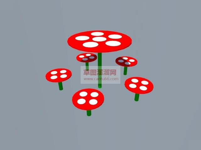 儿童桌椅SU模型