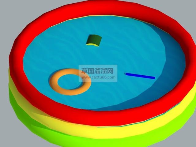 儿童充气游泳池SU模型