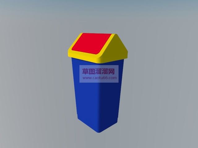 儿童垃圾桶垃圾箱SU模型