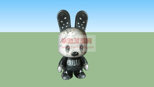 丑小兔娃娃SU模型