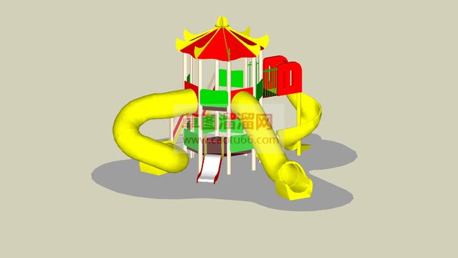 儿童游乐设施SU模型