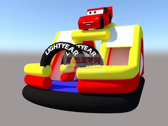 充气城堡赛车SU模型