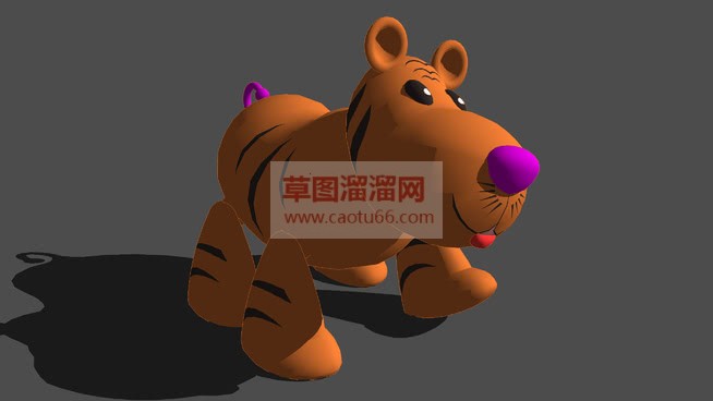 老虎布娃娃中SU模型