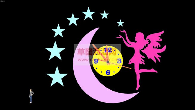儿童时钟免费SU模型