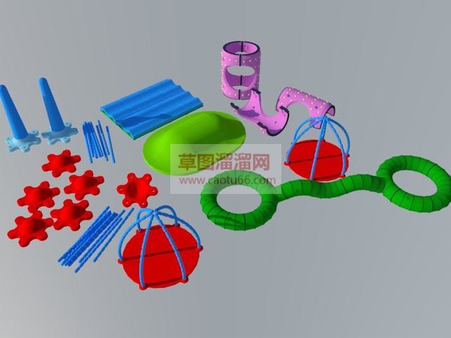 工具儿童游乐SU模型
