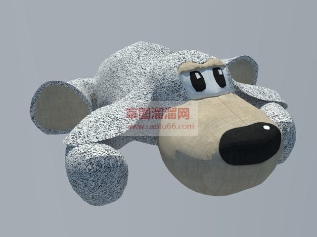 玩具狗布娃娃SU模型